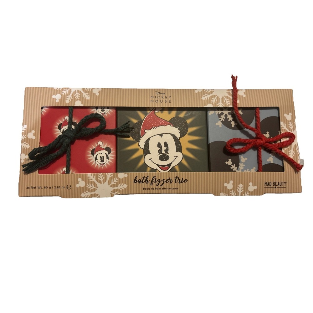 New Mad Beauty Disney Mickey Mouse Bath Fizzer Trio